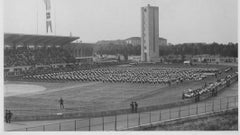 Exposition d'extérieur Balilla - Photo vintage b/w - 1934 ca.