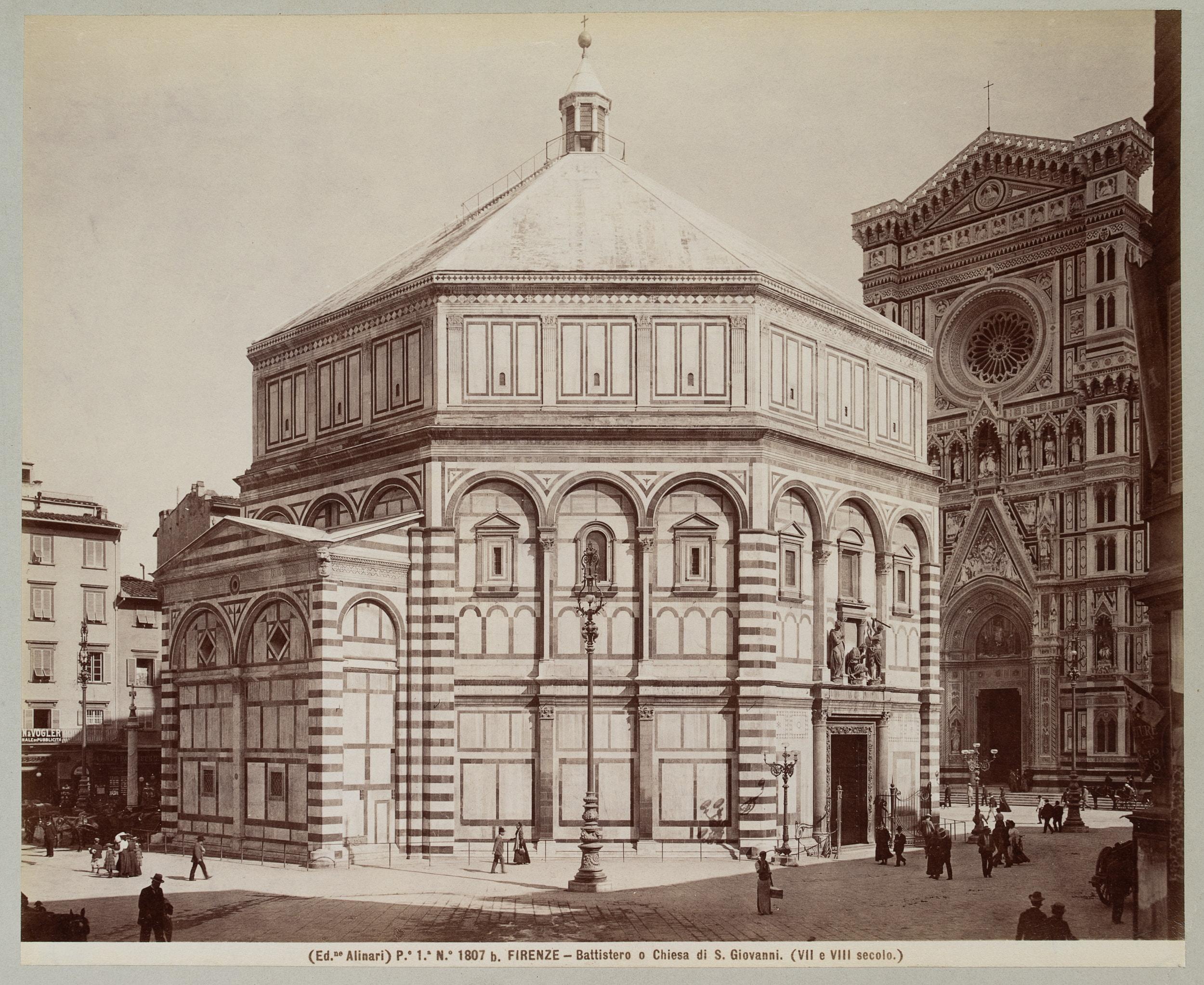 Baptistery of San Giovanni, Florence - Photograph by Fratelli Alinari