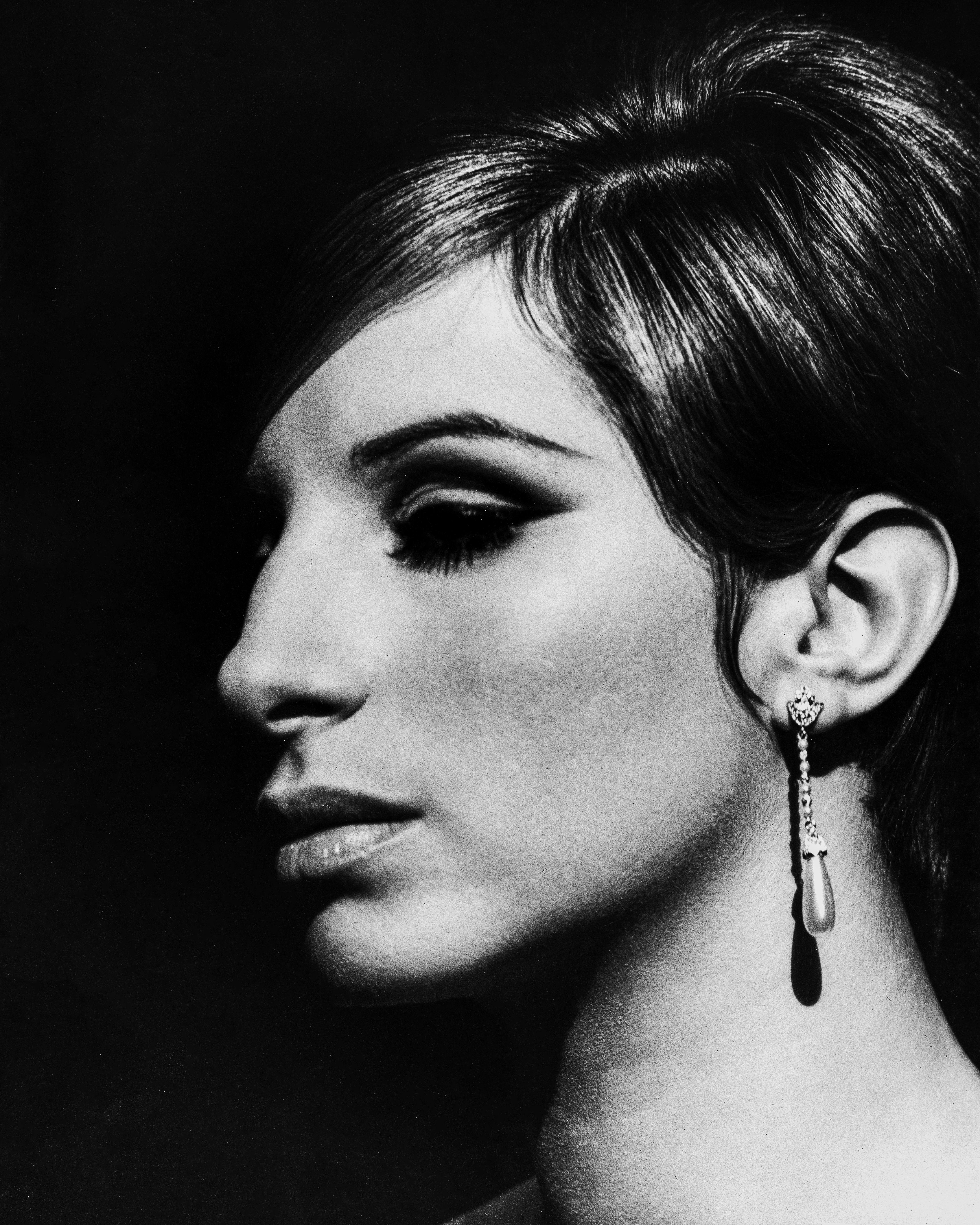 Unknown Portrait Photograph - Barbra Streisand Elegant Closeup II Movie Star News Fine Art Print