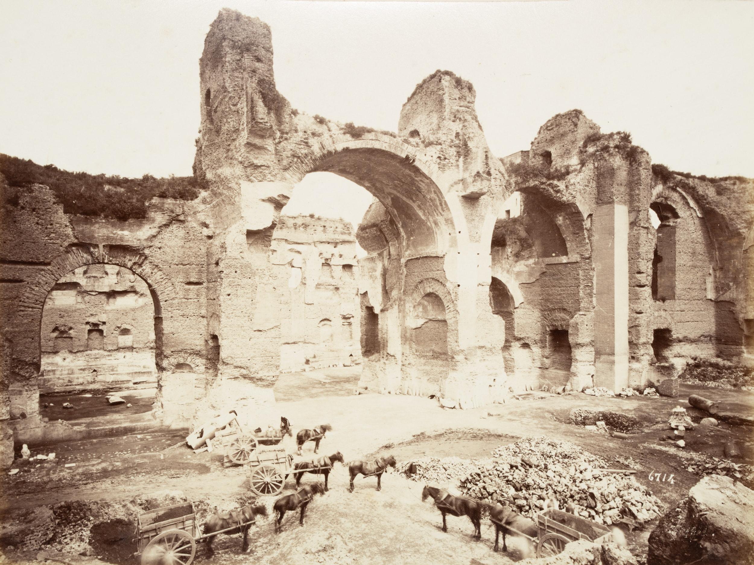Fratelli Alinari Landscape Photograph - Baths of Caracalla, Rome
