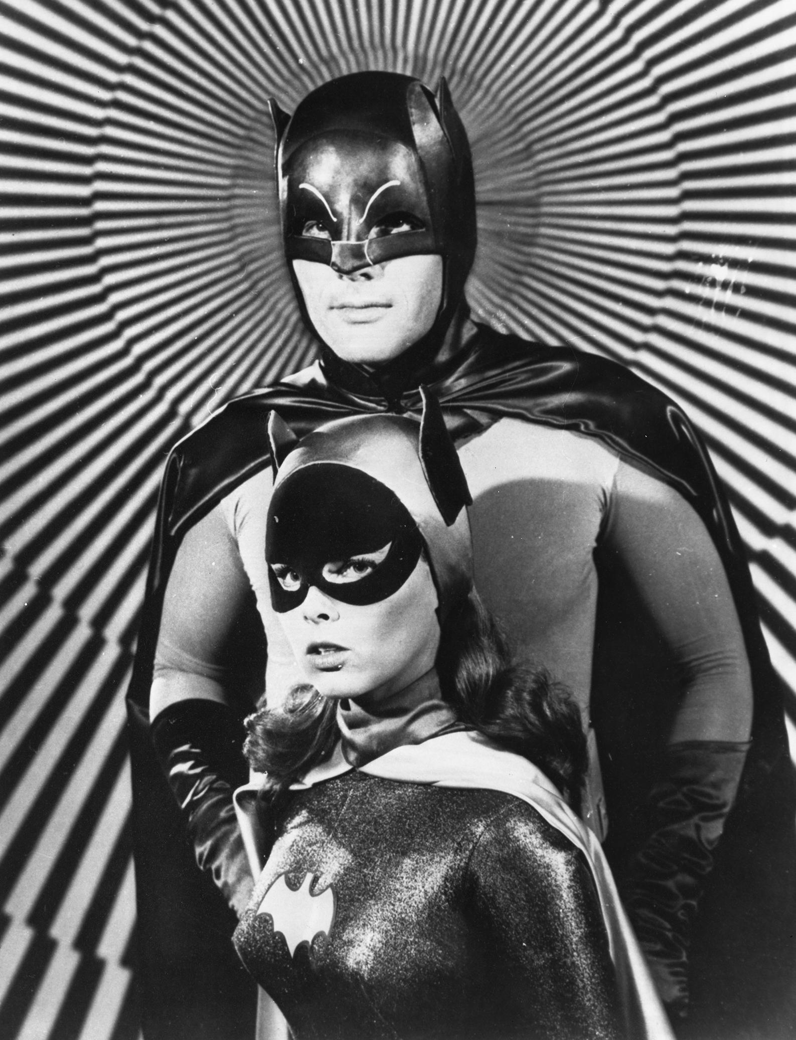 Unknown Black and White Photograph - Batman and Batgirl Classical Portrait