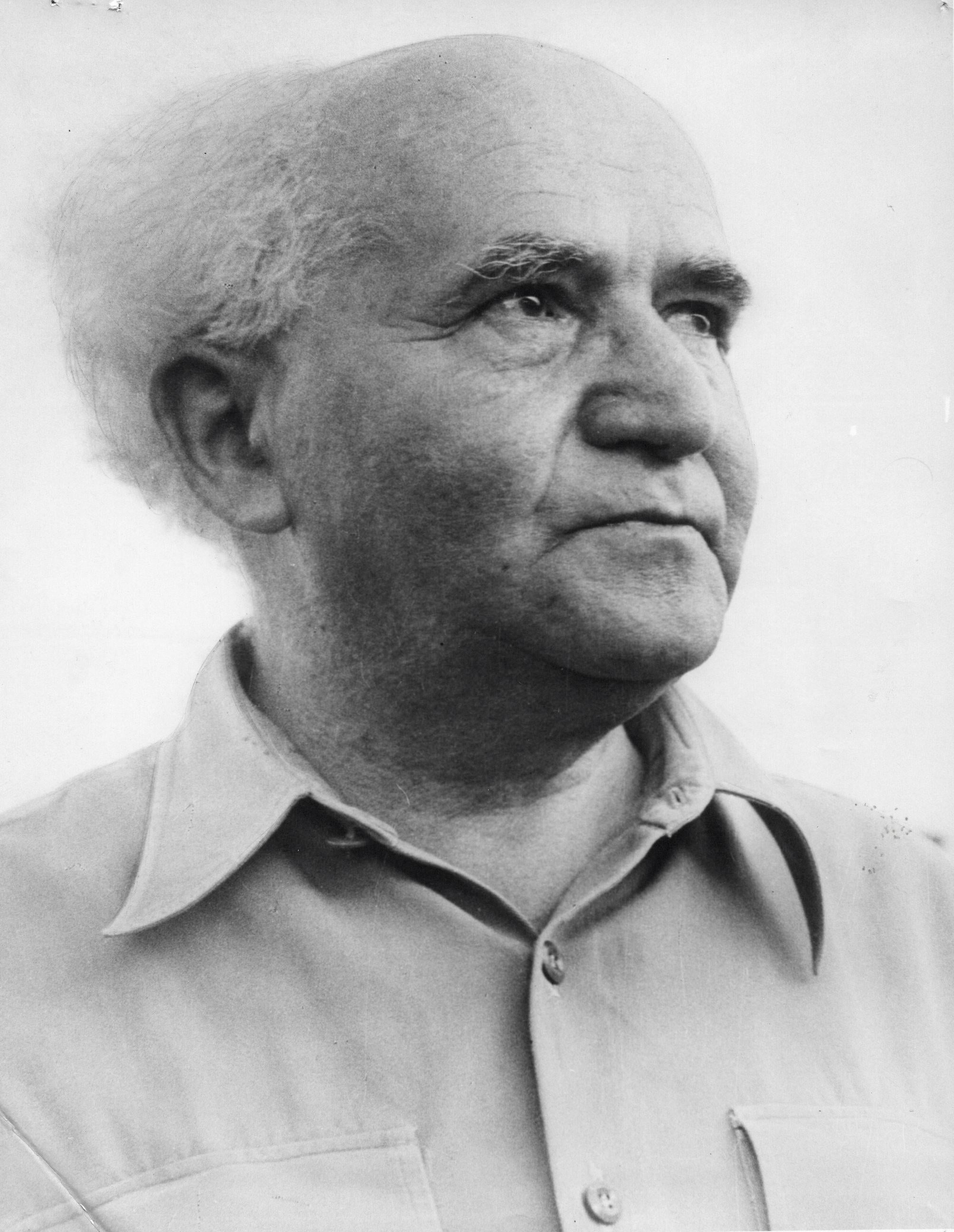 Unknown Black and White Photograph - Ben Gurion: Prime Minister of Israel Vintage Original Photograph