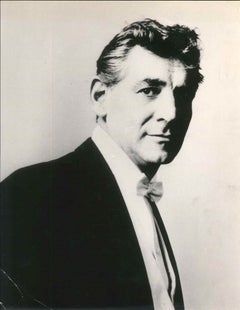 Bernstein Smiling - Original Vintage Photograph - 1960s