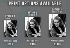 Bette Davis Posed Elegantly in the Studio Globe Photos Fine Art Print