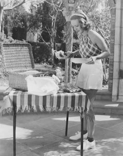 Bette Davis: Screen Queen on a Picnic Fine Art Print