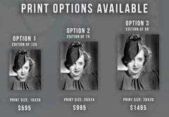 Bette Davis Seductive Glamour in the Studio Globe Photos Fine Art Print