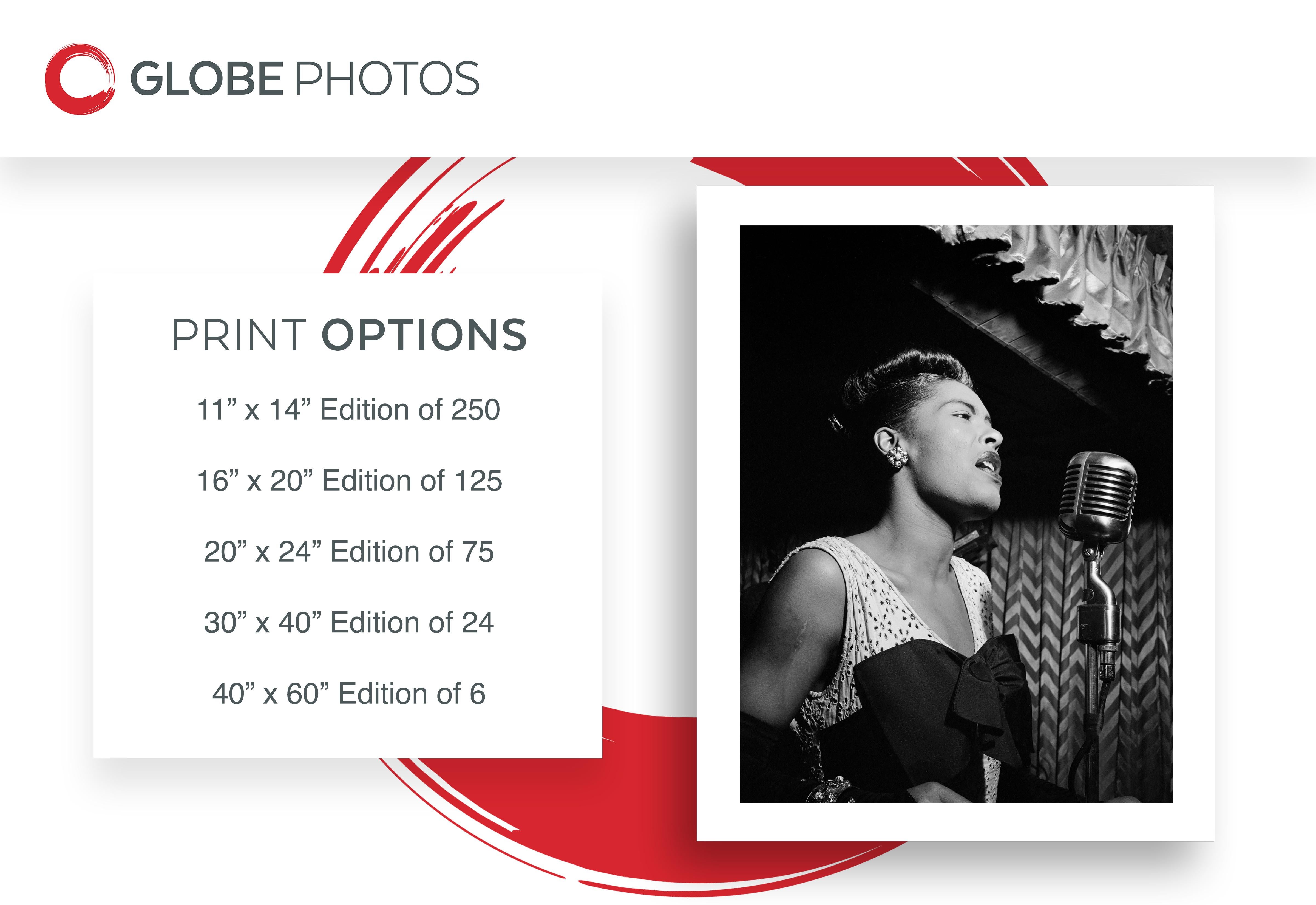 Billie Holiday im Downbeat – Photograph von Unknown