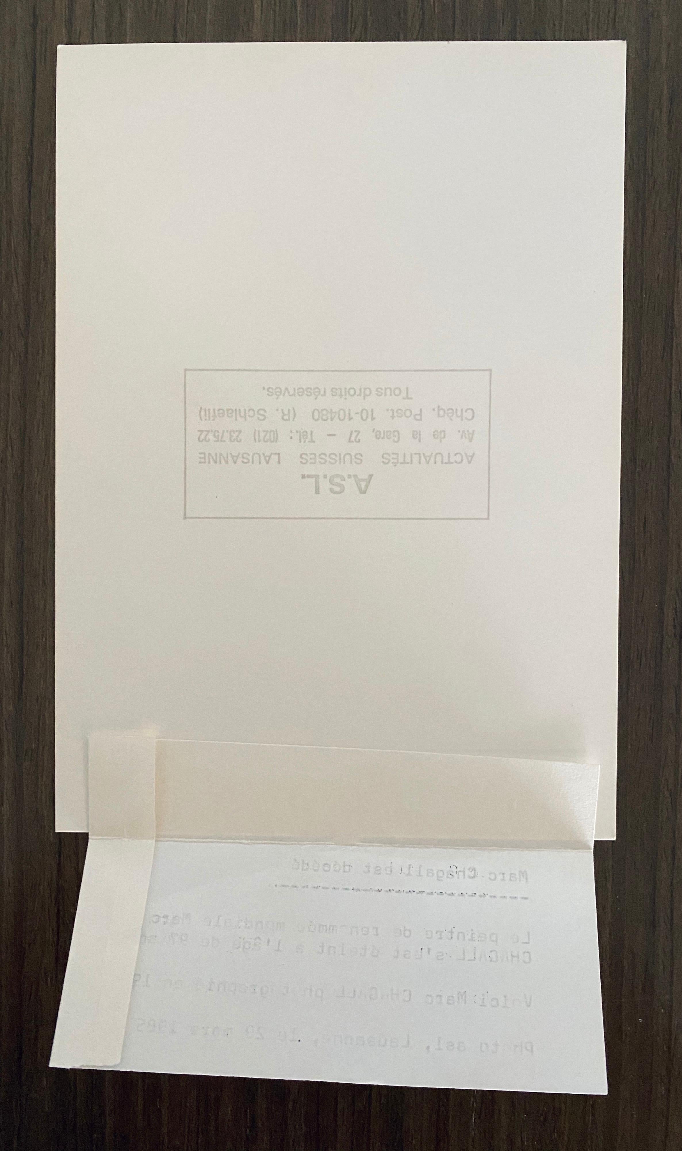 Photographie en noir et blanc de Marc Chagall 1978 en vente 2