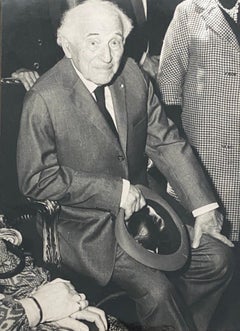 Vintage Black And White Photograph Of Marc Chagall 1978