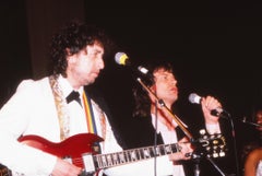 Bob Dylan and Mick Jagger Performing Together Fine Art Print
