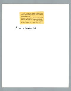 Bob Dylan in the Spotlight Vintage Original Photograph