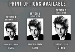 Bob Dylan Looking Up Globe Photos Fine Art Print