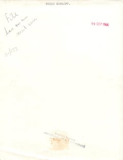 Boris Karloff Smiling Vintage Original Photograph