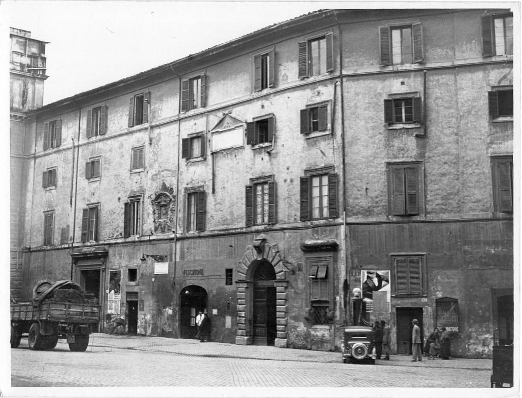 Unknown Landscape Photograph - Botteghe Oscure - Disappeared Rome -  b/w Photograph - 1936