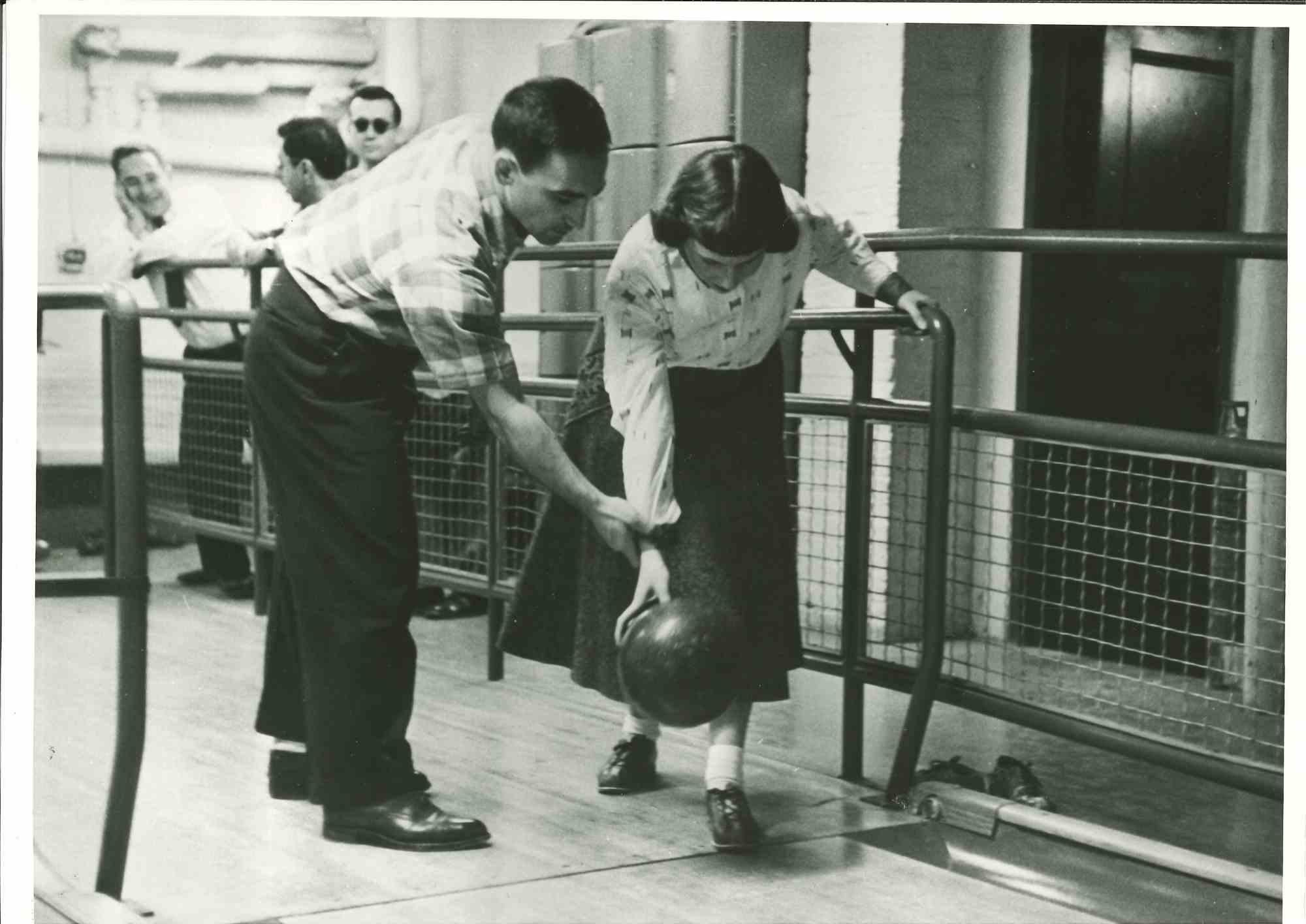Unknown Figurative Photograph - Bowling -  American Vintage Photograph - Mid 20th Century