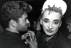 Boy George and George Michael Candid Vintage Original Photograph