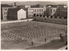 Boys in Lines of Practice - Vintage B/W Foto - 1930er Jahre