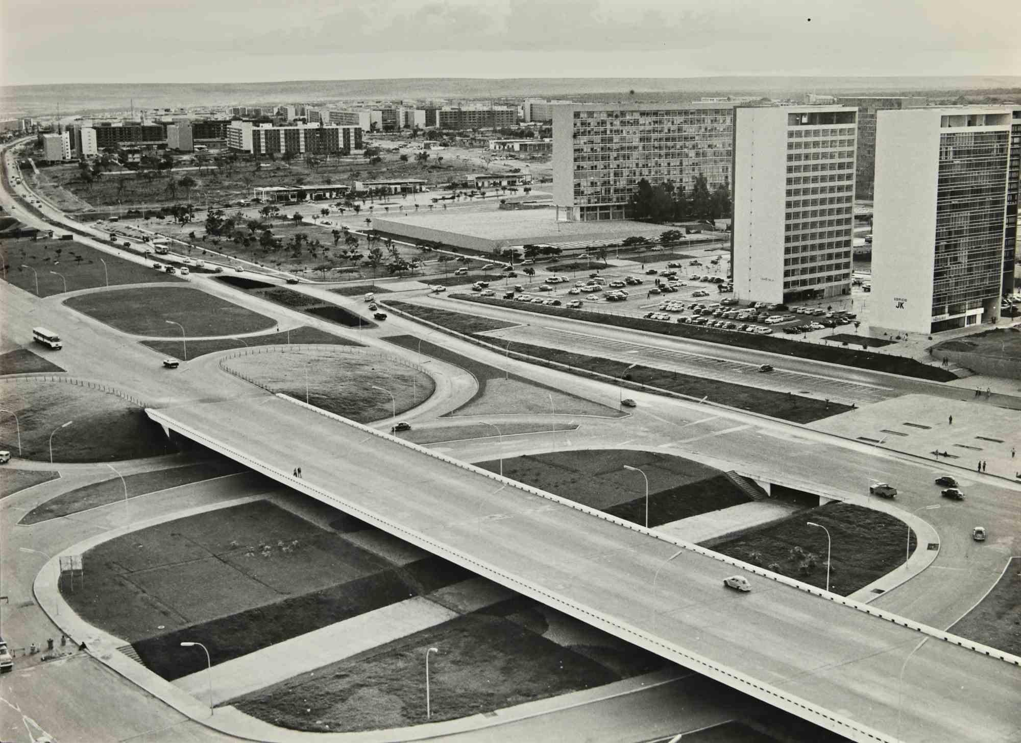 Unknown Figurative Photograph - Brasilia Highway - Photograph - 1960s