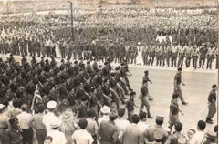 Brigade University Militias in Cuba - Vintage B/W Photo - 1970s