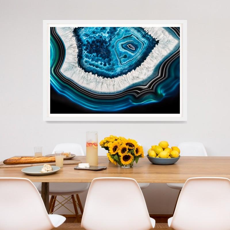 Unknown Landscape Photograph - Bright Geodes no. 3, giclee print, framed