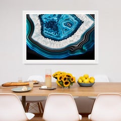 Bright Geodes no. 3, giclee print, framed