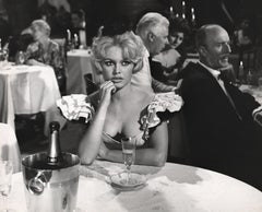 Brigitte Bardot with Champagne Fine Art Print