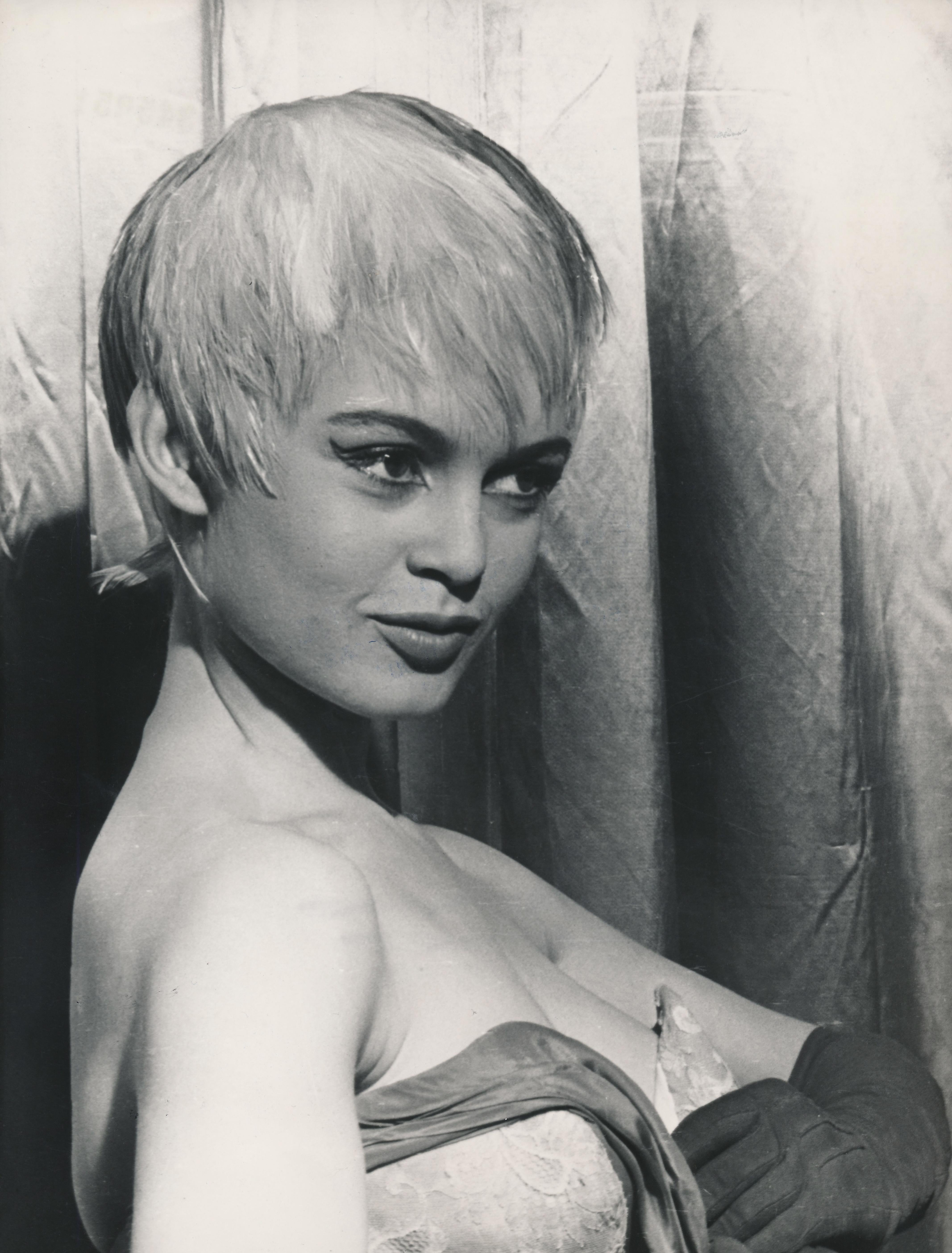 Unknown Portrait Photograph - Brigitte Bardot with Short Hair Fine Art Print
