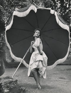 Brigitte Bardot with Umbrella Fine Art Print