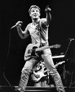Bruce Springsteen A.K.A."The Boss" Live in Concert Fine Art Print