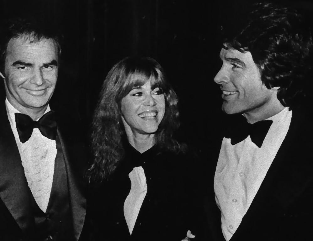 Black and White Photograph Unknown - Burt Reynolds, Warren Beatty, Jane Fonda