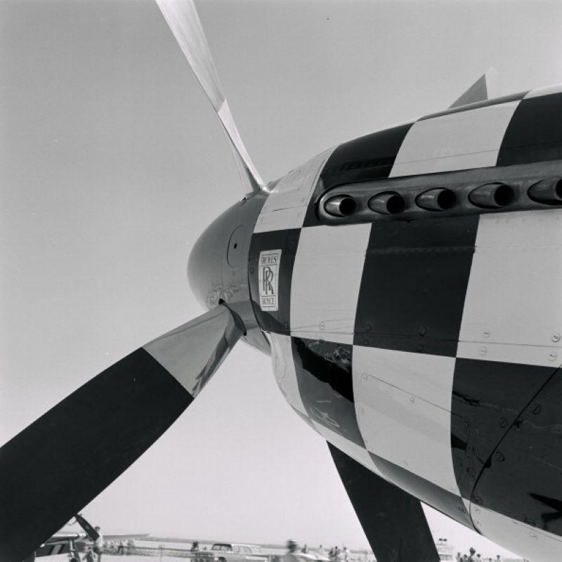 Unknown Landscape Photograph - California Sports Car Club Air Show (1965) - Silver Gelatin Fibre Print