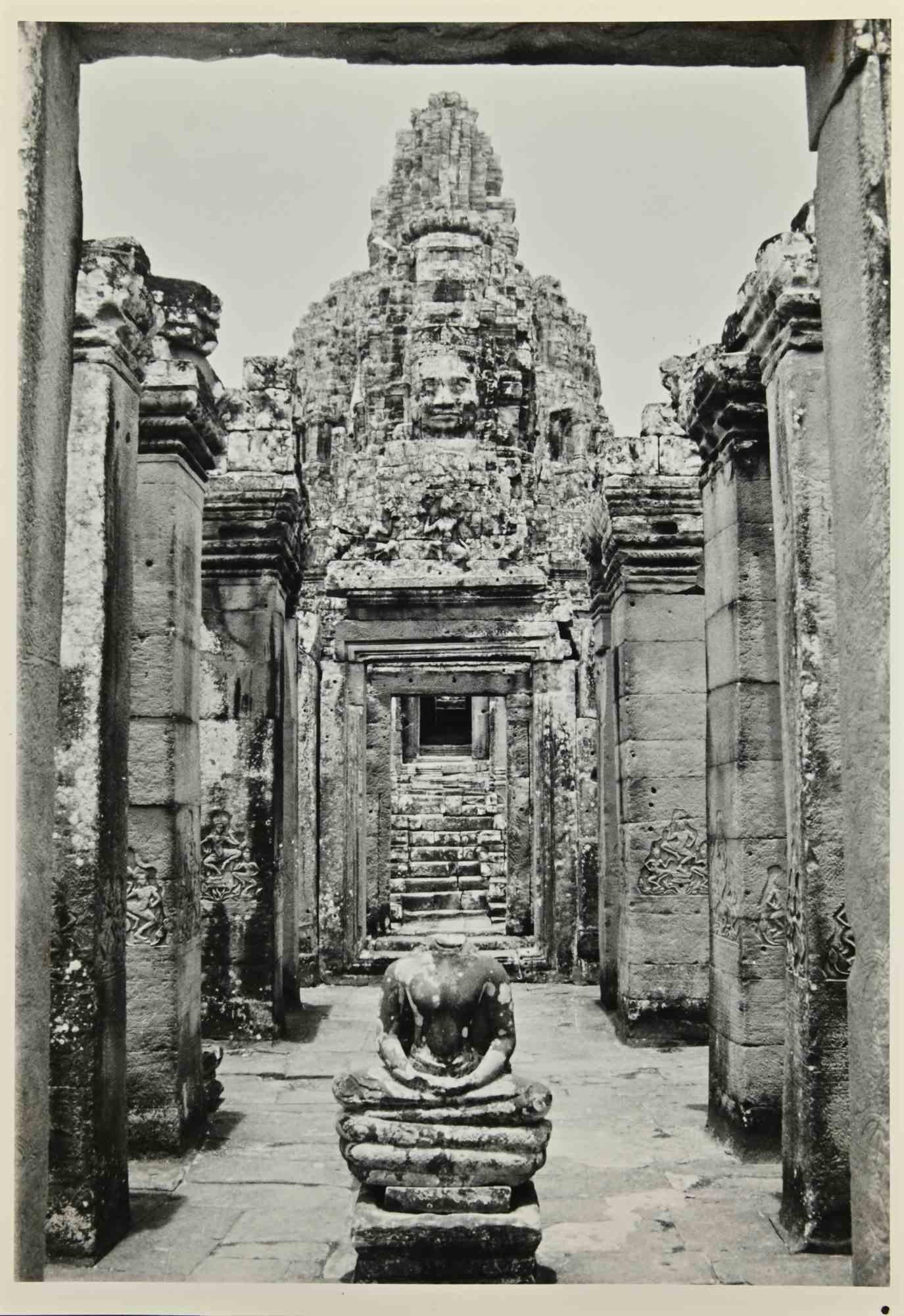 Unknown Landscape Photograph - Cambodia Temple - Vintage Photograph - 1960s