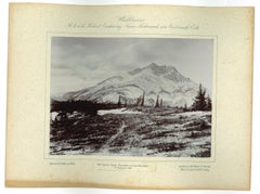 Kanadisch. Bauff- Panorama vom Kapuzenkopf - Original Vintage-Foto - 1893