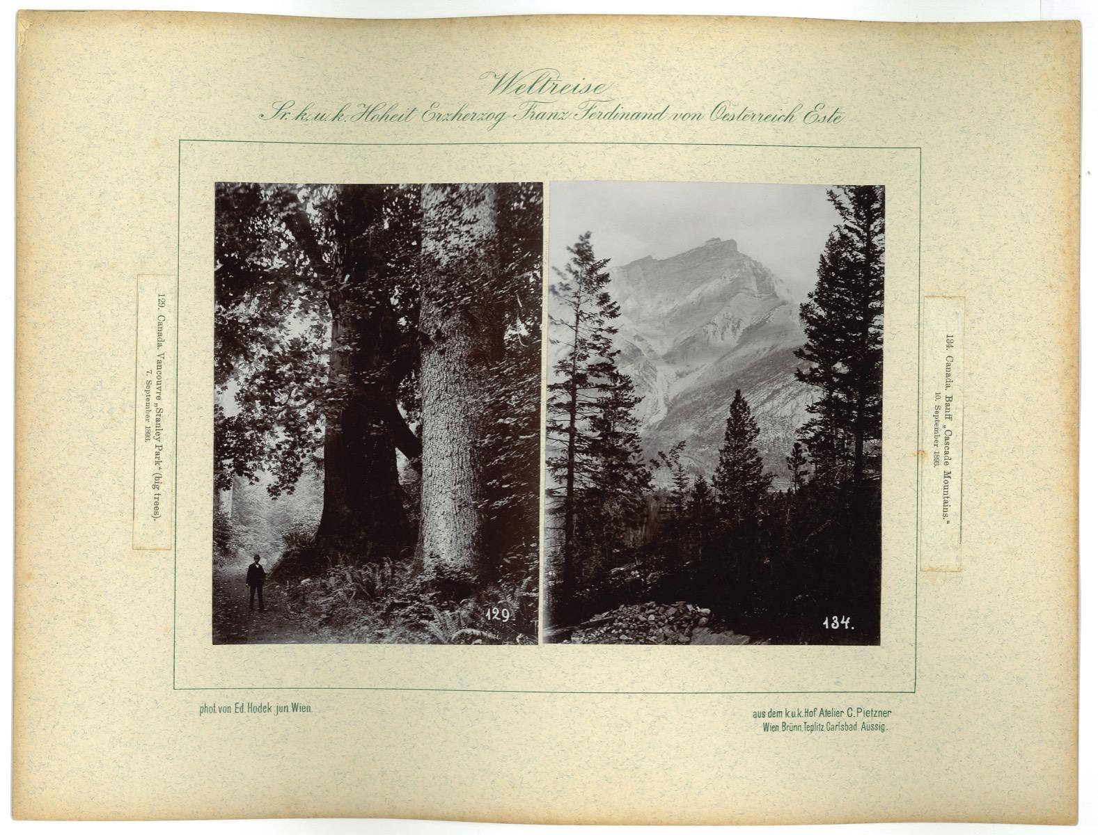 Unknown Landscape Photograph - Canada - Cascada Mountains - Original Vintage Photo - 1893