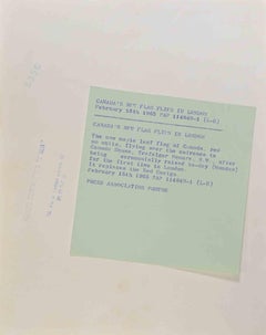 Canada's New Flag - Vintage photo - 1965