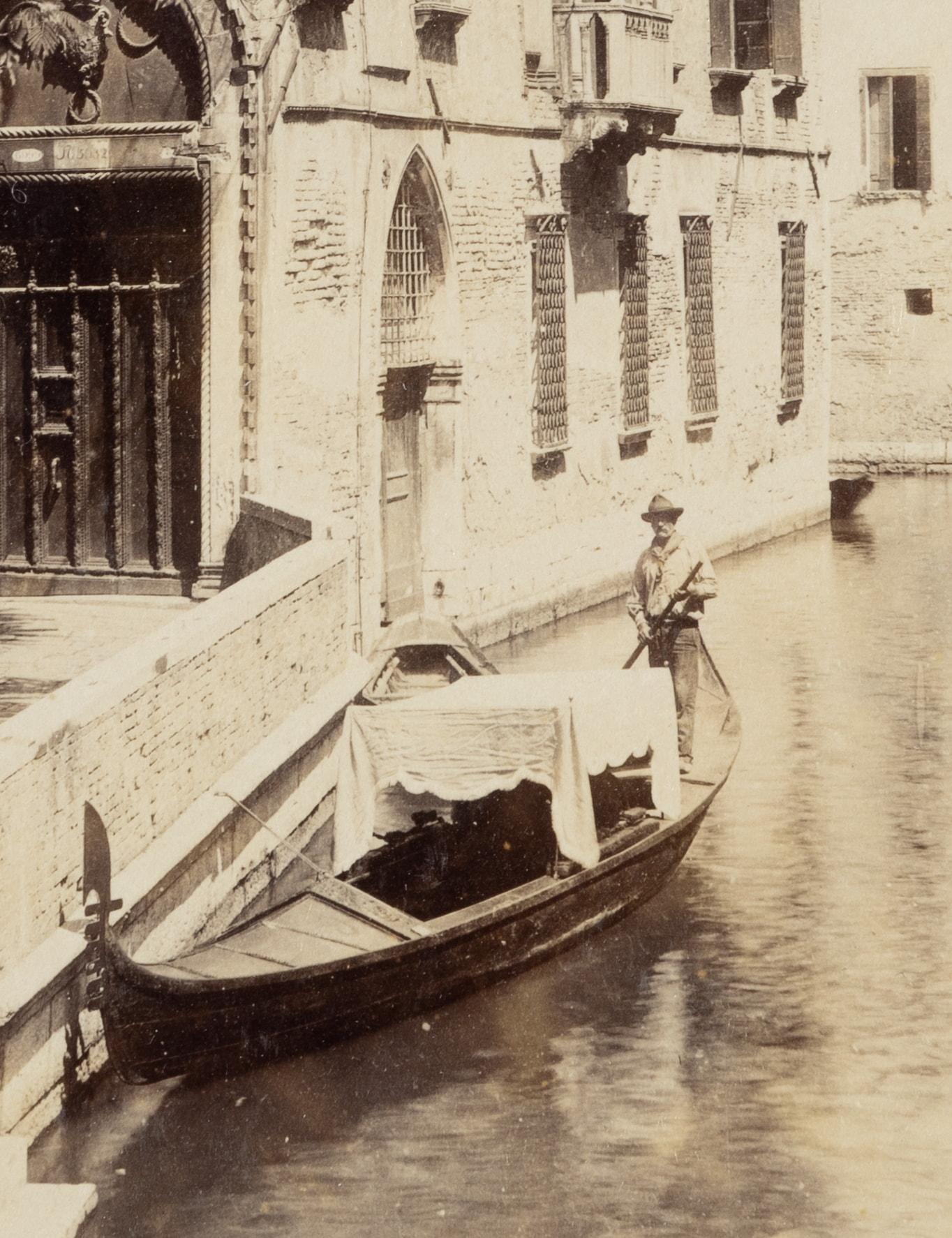 Canal in front of Palazzo, Venice - Photograph by Paolo Salviati