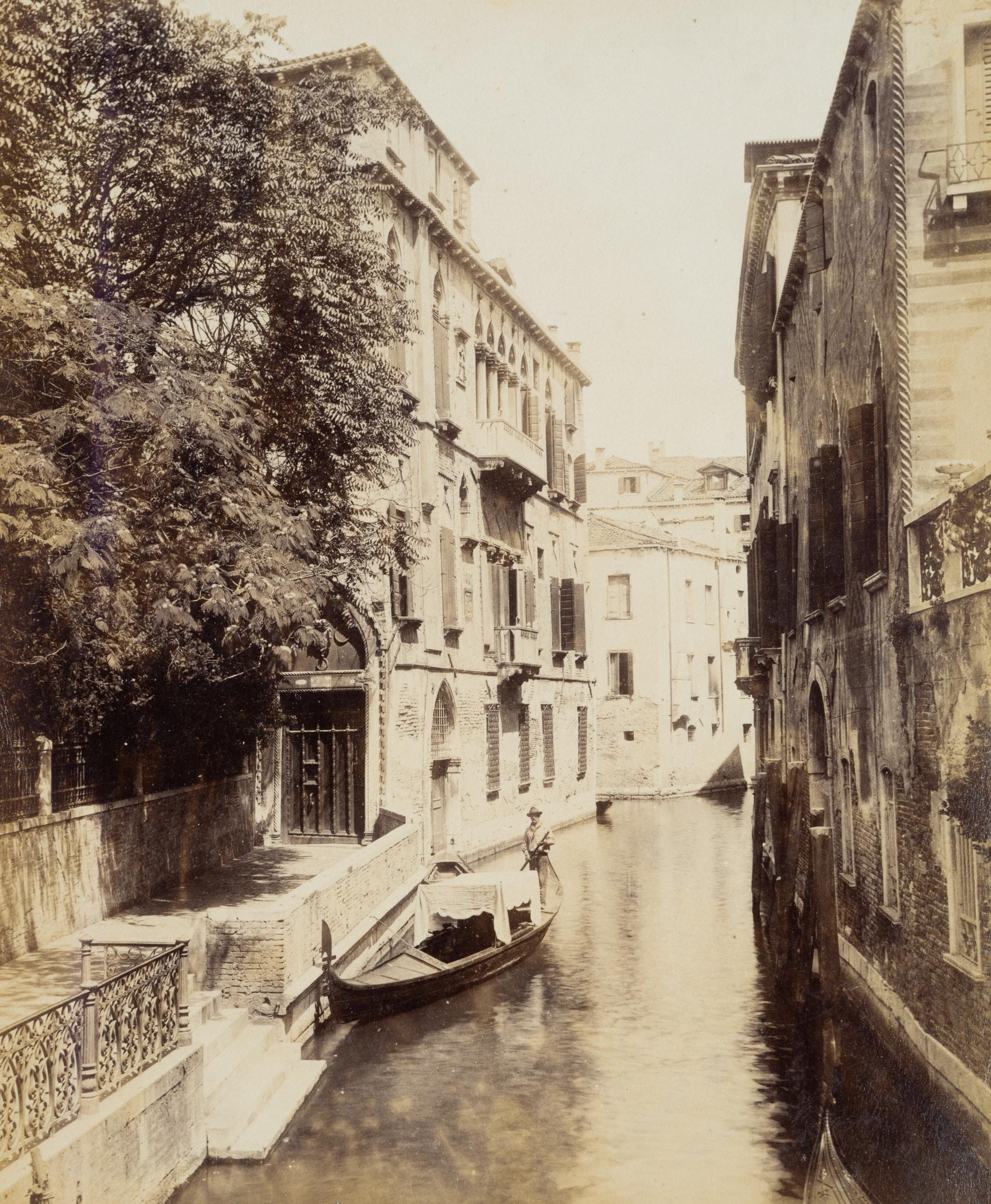 Paolo Salviati Landscape Photograph - Canal in front of Palazzo, Venice