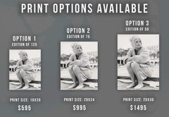 Candid Goldie Hawn on Beach Fine Art Print
