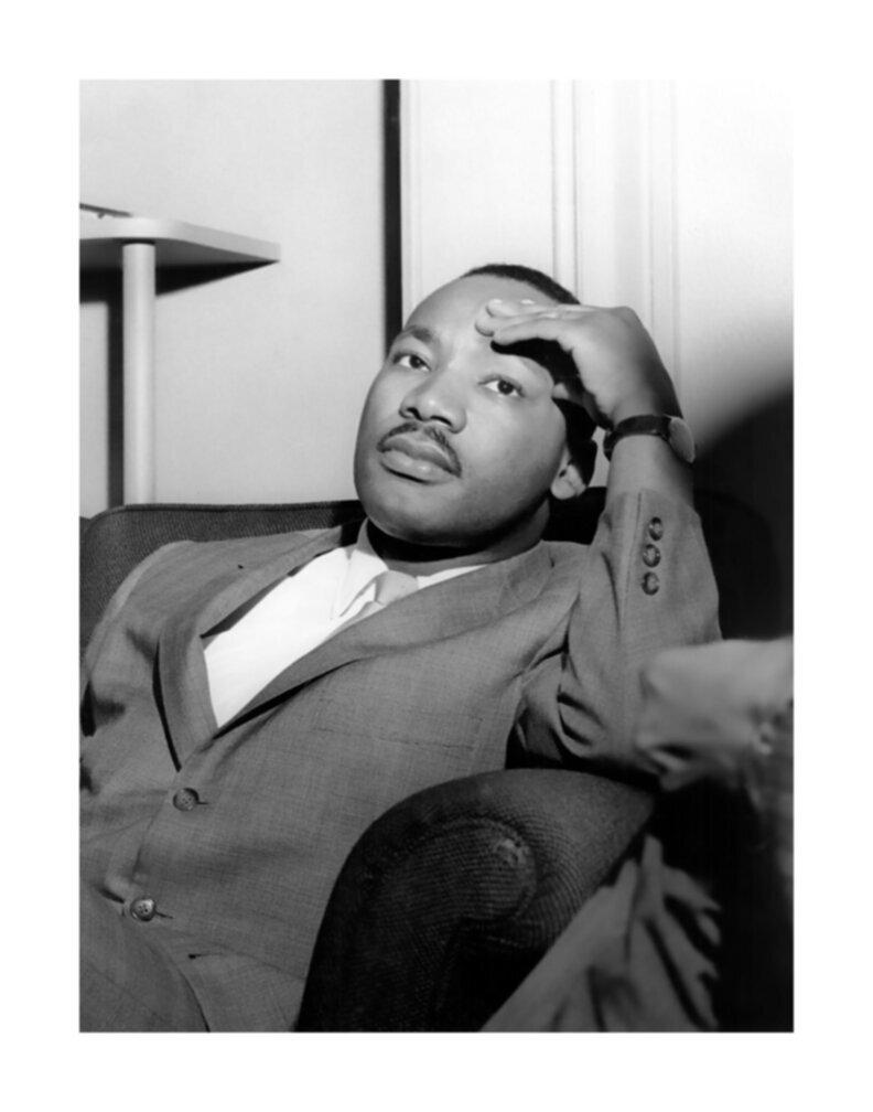 Unknown Black and White Photograph - Candid Martin Luther King Jr.