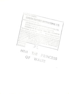 Candid Princess Diana Vintage Original Photograph