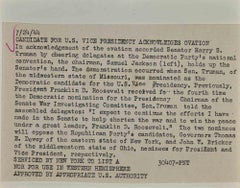 Candidate for U.S. Vice Presidency - Vintage Photograph - 1944