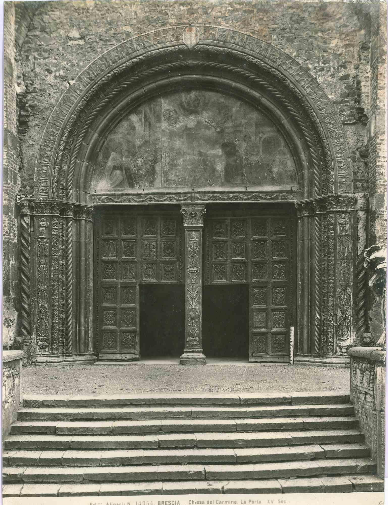 Unknown Landscape Photograph – Carmine-Kirche – Vintage-Foto – frühes 20. Jahrhundert