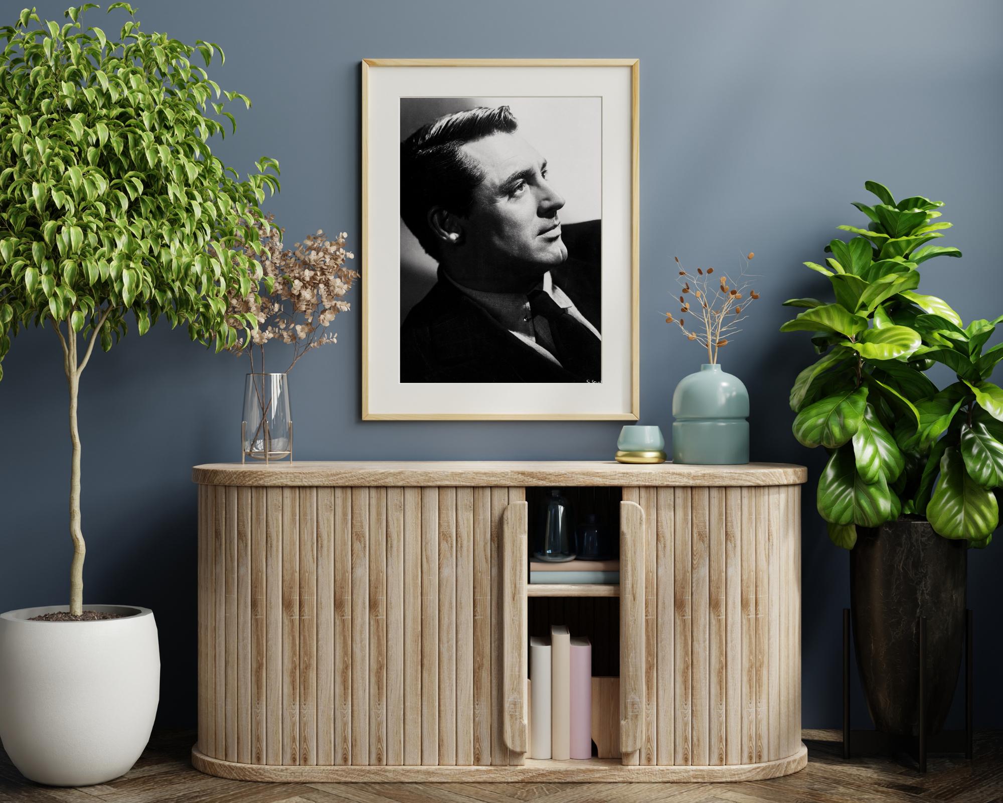 Ritratto di profilo drammatico di Cary Grant - Photograph di Unknown