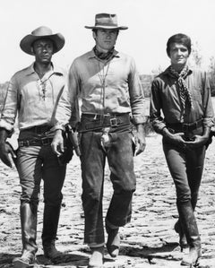 Cast of "Rawhide" Globe Photos Fine Art Print