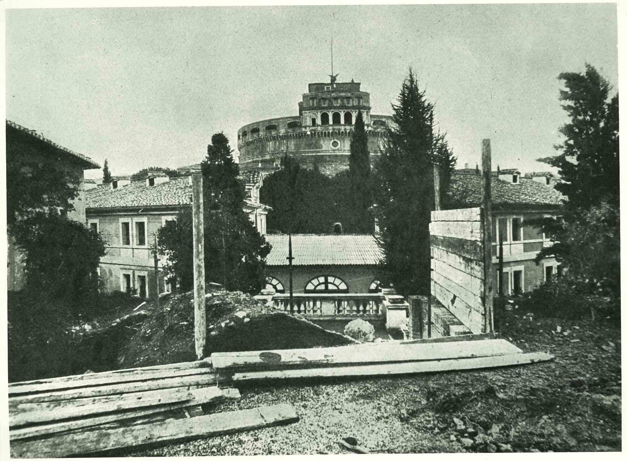 Unknown Black and White Photograph - Castel Sant'Angelo - Early 20th Century