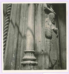 Relief de cathédrale - Photo vintage - Début du 20ème siècle