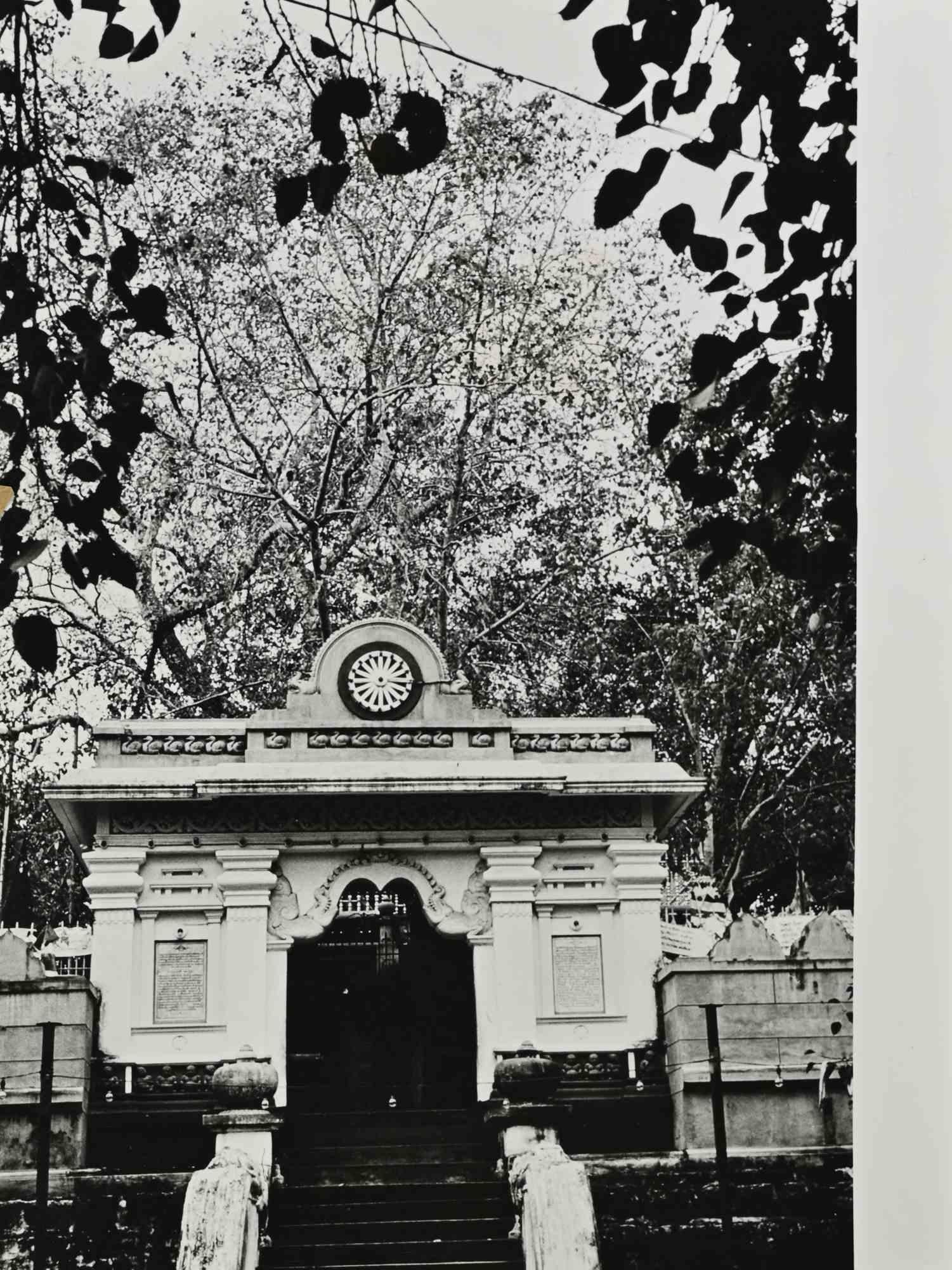 Unknown Portrait Photograph - Ceylon Temple - Vintage Photograph - Mid 20th Century