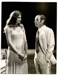 Charles Aznavour und Milva –  Foto- 1970er Jahre