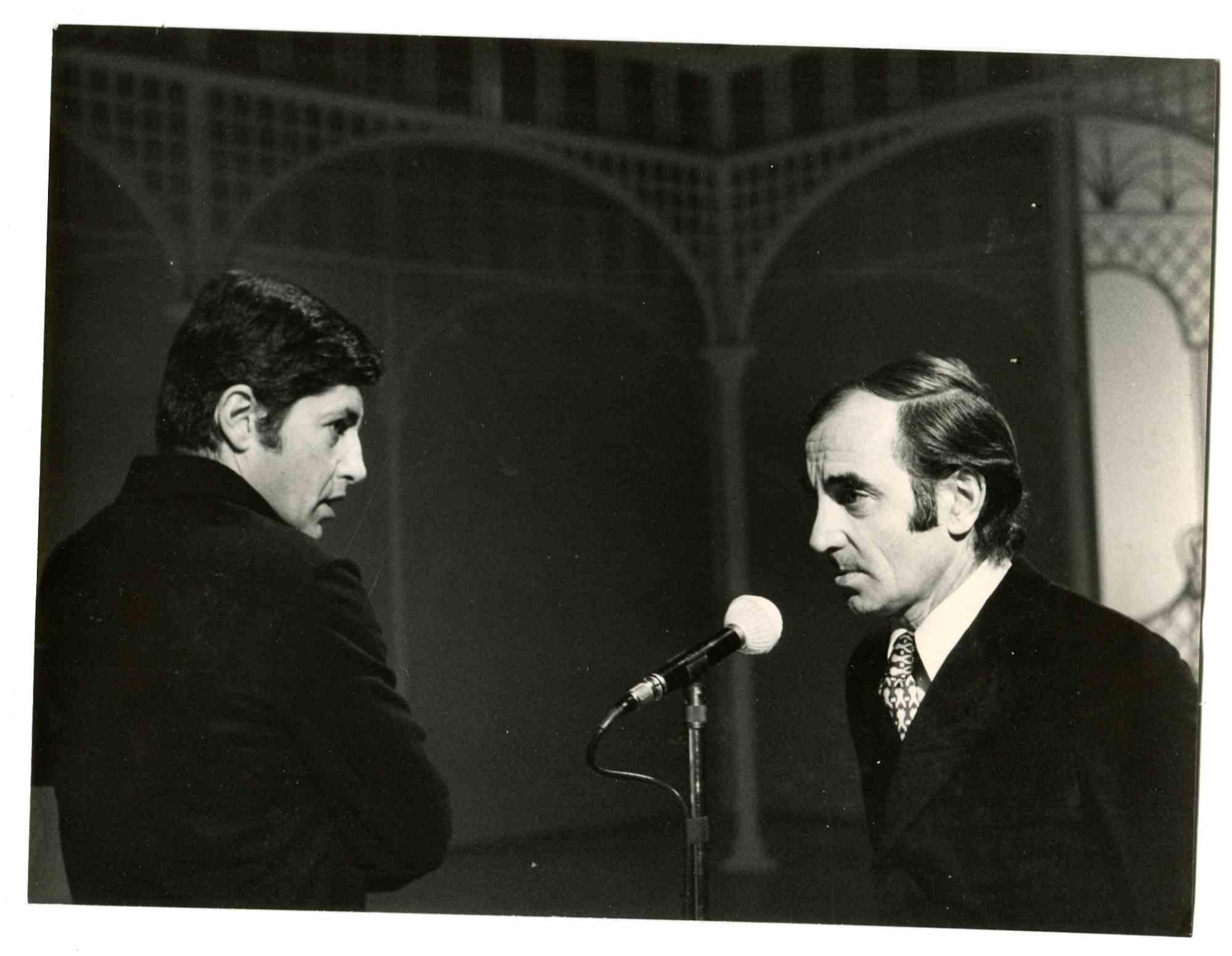 Unknown Figurative Photograph - Charles Aznavour-  Photo- 1970s