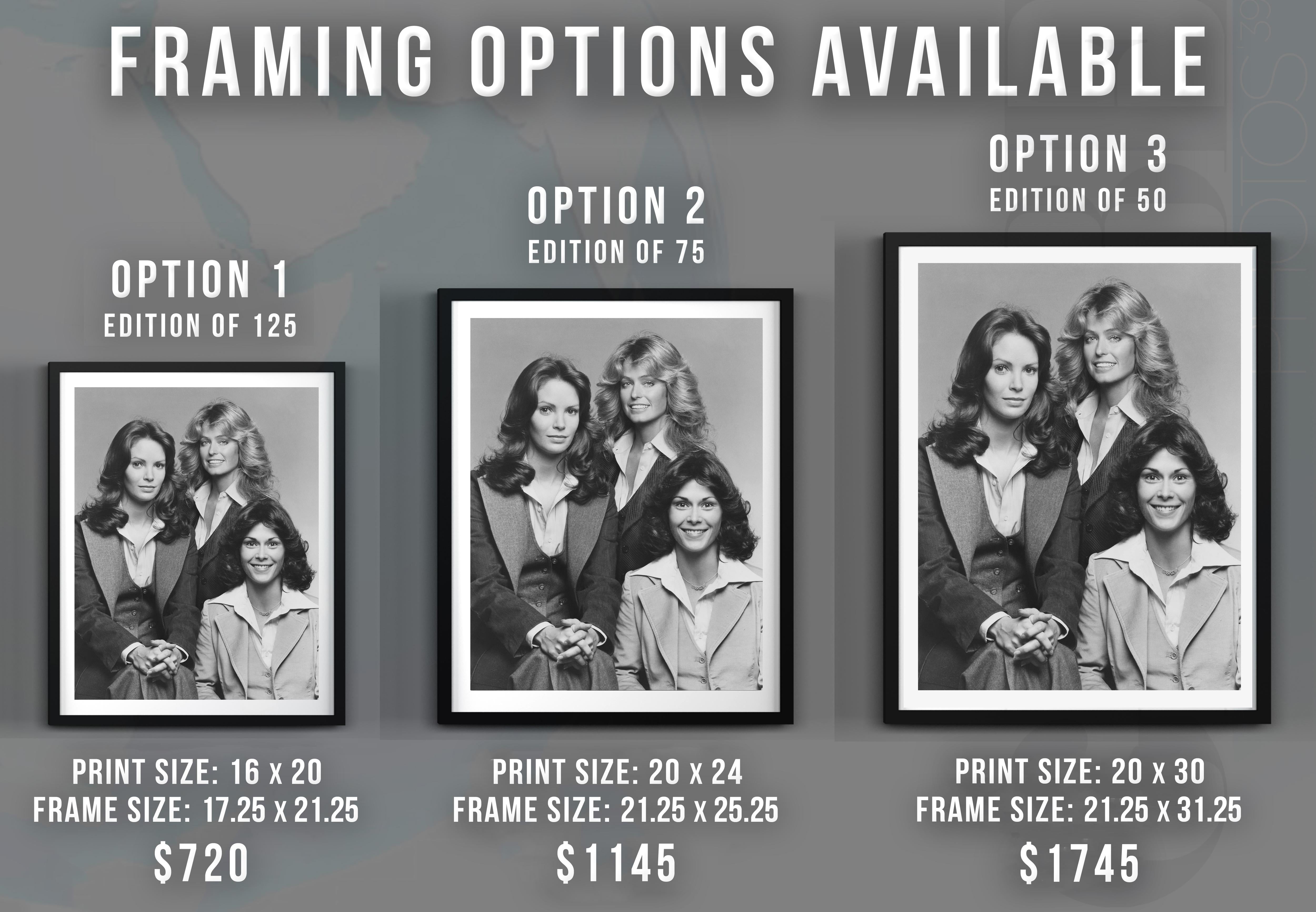 Charlie's Angels Fine Art Print - Gray Black and White Photograph by Unknown